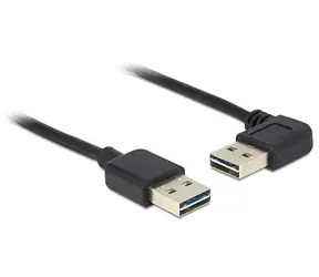 Delock Easy-USB A-A 90° černá / USB kabel / 5 m / USB 2.0