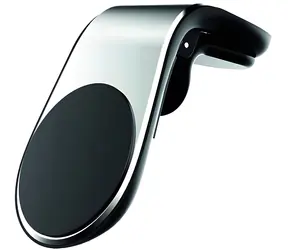 2GO ClipMag černá, stříbrná / Držák telefonu do auta / magnetický / do mřížky ventilace / 4 ks
