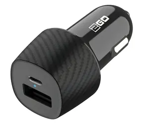 2GO 20W černá / Autonabíječka / 1x USB-A / 1x USB-C / Power Delivery
