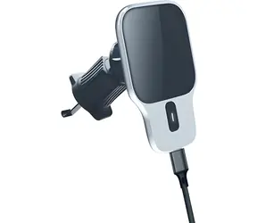 2GO AirClip černá / Magnetický držák do auta do ventilace / MagSafe / bezdrátové nabíjení 15 W