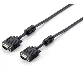 Equip 118810 černá / Propojovací kabel VGA / M/M / 1 m / feritová tlumivka / max. 2048×1536
