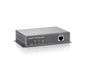 LevelOne POR-0120 černá / Síťový opakovač / PoE / Gigabit / 2x RJ45
