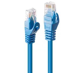 Lindy U/UTP Cat6 modrá / Síťový kabel / 1 m / RJ-45
