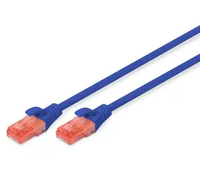 Digitus Cat6 modrá / Patch kabel / U/UTP / AWG 26/7 / 2 m