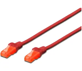 Digitus Cat6 U/UTP červený / Patch kabel / RJ45-RJ45 / 2 m / LSZH / AWG 26