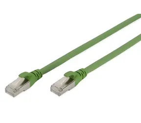 Digitus CAT 6A S/FTP zelený / Patch kabel / PUR plášť / 20 m / AWG 26/7 / RJ-45