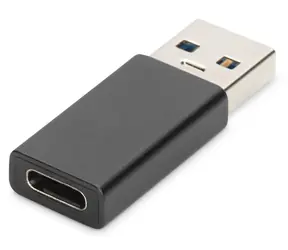 Digitus USB-A na USB-C černá / Redukce / USB 3.0 / 5 Gbit/s