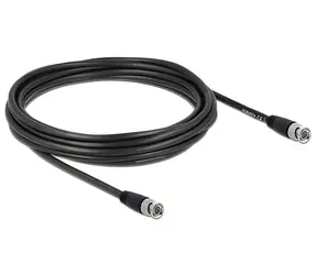 Delock BNC (M) - BNC (M) 5m černá / BNC kabel / 75 Ohm / rovný konektor