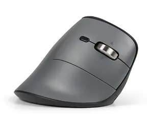 BakkerElkhuizen FastForward Pro černá, šedá / Ergonomická bezdrátová myš / Bluetooth / 5000 DPI / pro praváky