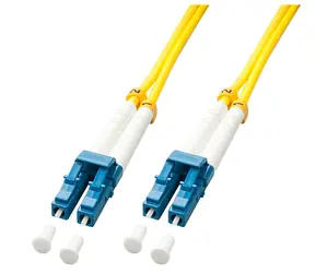 Lindy LC-LC OS2 2m / Optický patch kabel / Singlemode 9/125 µm / Duplexní, LSZH