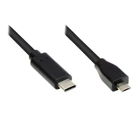 Good Connections USB-C - Micro USB černá / Datový kabel / USB 2.0 / 1 m