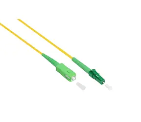 Good Connections žlutý / Optický patchkabel / LC/SC / Simplex / Singlemode OS2 9/125 µm / APC / 2 m