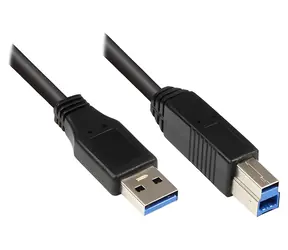 Good Connections USB 3.0 A-B černá / Kabel / USB A - USB B / 0,2 m / 5 Gbit/s
