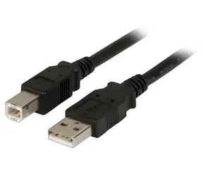EFB USB 2.0 A-B černý / Kabel / 5 m / 480 Mbit/s