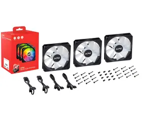 ADATA XPG Vento R černá / Ventilátor / 120 mm / ARGB PWM / Rifle Bearing / 3 ks