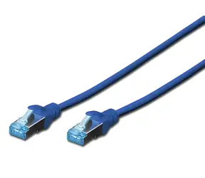 Digitus CAT 5e SF-UTP modrá / Patch kabel / 5 m / AWG 26/7