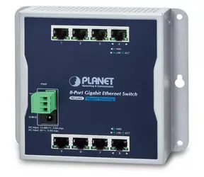 Planet WGS-803 / Switch / 8x RJ-45 10/100/1000 / Neřízený / Nástěnný