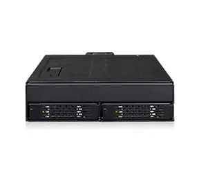 Icy Dock ToughArmor MB105VP-B černý / Rámeček pro SSD / 2x 2,5" U.2 NVMe / SlimSAS / do 5,25" pozice
