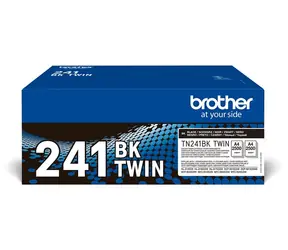 Brother TN-241BKTWIN černý / Toner / duopack 2 ks / výtěžnost 2× 2500 stran / DCP-9015CDW, HL-3150CDW, MFC-9340CDW