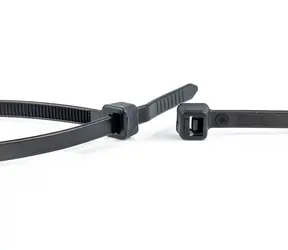 WKK 370x4,8 mm černá / Stahovací pásky / plast / UV stabilní / rozpojitelné / 100 ks