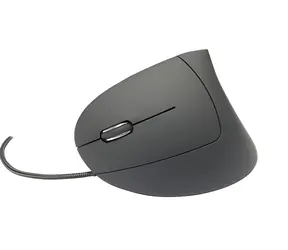 MediaRange Vertical černá / Ergonomická myš / USB / pro leváky / 6 tlačítek