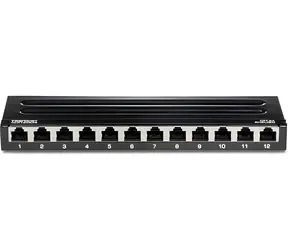 TRENDnet TC-P12C6AS černý / Patch panel / 12 portů / Cat6a stíněný / 10" / 0,5U