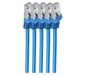 Shiverpeaks Cat7 S/FTP patch kabel modrá / Síťový kabel / RJ-45 / 3 m / 600 MHz / LSZH
