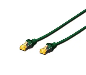 Digitus CAT 6A S-FTP zelená 0,5 m / Patch kabel / AWG 26/7 / 500 MHz / LSZH