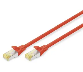 Digitus Patchkabel Cat6a S/FTP červená / Síťový kabel / RJ-45 / 1 m / PoE++