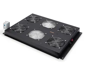 DIGITUS 19" černá / Větrací jednotka / 4 ventilátory / termostat / pro Unique Server