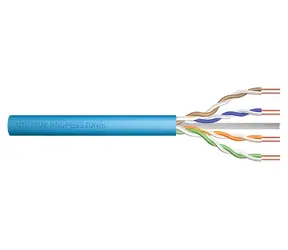 Digitus Cat6a / Instalační kabel / U/UTP / 500m / AWG 23/1 / LSZH / světle modrá