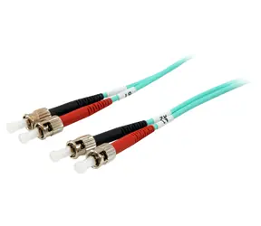 Equip ST-ST tyrkysová / Optický patchkabel / Multimode OM3 / Duplex / 5 m