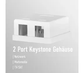 EFB Keystone / Přípojná krabice / 2 porty / na stěnu
