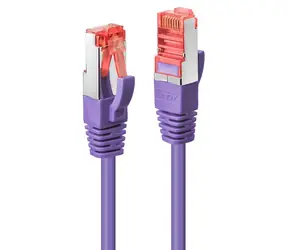Lindy CAT6 S/FTP fialová 0,5m / Patch kabel / RJ-45 / 250 MHz
