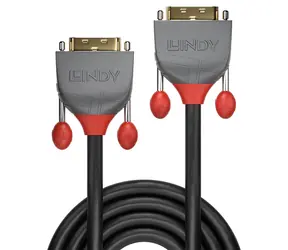 Lindy Anthra Line DVI-D Dual Link černá 3m / DVI kabel / 2560×1600 px / 28 AWG / pozlacené konektory