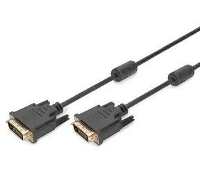 Digitus DVI-D Dual Link černý / Propojovací kabel / DVI(24+1) St/St / 3 m / feritová tlumivka / 2560×1600px