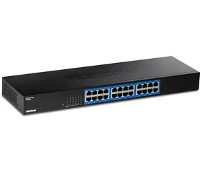 TRENDnet TEG-S25 / Switch / 24-port / 10/100/1000 Mbps / 48 Gbit/s / bez ventilátoru / 19" rack