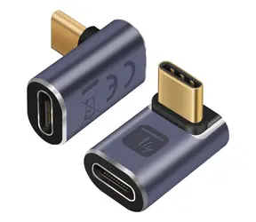 Techly IADAP USB4C-40G šedá / Redukce USB-C - USB-C / USB4 / 40 Gb/s / 8K 60Hz