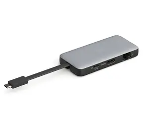 Digitus USB-C Dock stříbrná / Dokovací stanice / HDMI 4K/60Hz / USB 3.2 Gen 2 / RJ45 / SD/microSD / PD 100W
