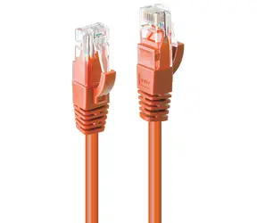 Lindy oranžová / Patch kabel / Cat 6 U/UTP / RJ45-RJ45 / 5 m