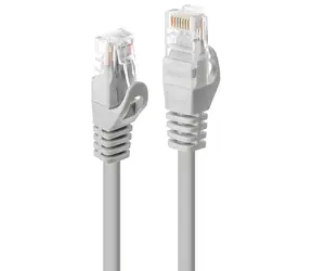 Lindy Cat6 U/UTP 1m šedá / Síťový kabel / RJ-45
