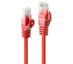 Lindy Cat6 U/UTP 1m červená / Síťový kabel / RJ-45