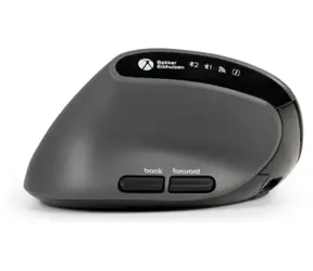 BakkerElkhuizen MidWay levá / Ergonomická bezdrátová myš / Bluetooth 5.2 / 2,4 GHz / 2400 DPI / USB-C nabíjení