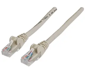 Intellinet Cat6 šedá / Patch kabel / U/UTP / 20 m / ochrana konektoru