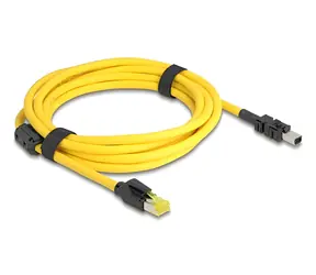 Delock RJ45 Cat.6 / Propojovací kabel na Mini I/O 8-pin / 3 m / černo-žlutý
