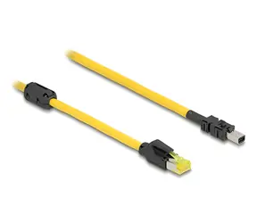 Delock RJ45 Cat.6 / Propojovací kabel na Mini I/O 8-pin / 5 m / černo-žlutý