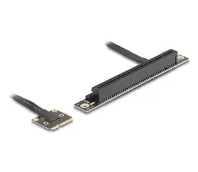 Delock adaptér Mini PCIe - PCIe 3.0 x16 90° / Adaptér / PCIe 3.0 / Kabel 0,2 m / Bootovatelný
