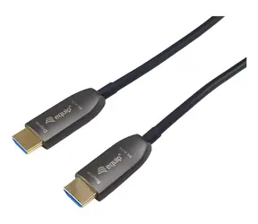 Equip HDMI 2.1 AOC černý / HDMI kabel / 25 m / 48 Gb/s / 8K/60Hz / pozlacené konektory