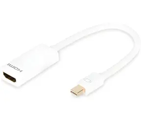 Digitus mini DisplayPort - HDMI 0,15 m bílá / Redukce / DisplayPort 1.1a / do 1080p/60 Hz