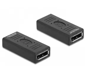 Delock DisplayPort (F) - DisplayPort (F) černá / Redukce / Gender changer / Pin 20 / DP 1.2 / 3840x2160px / 60Hz